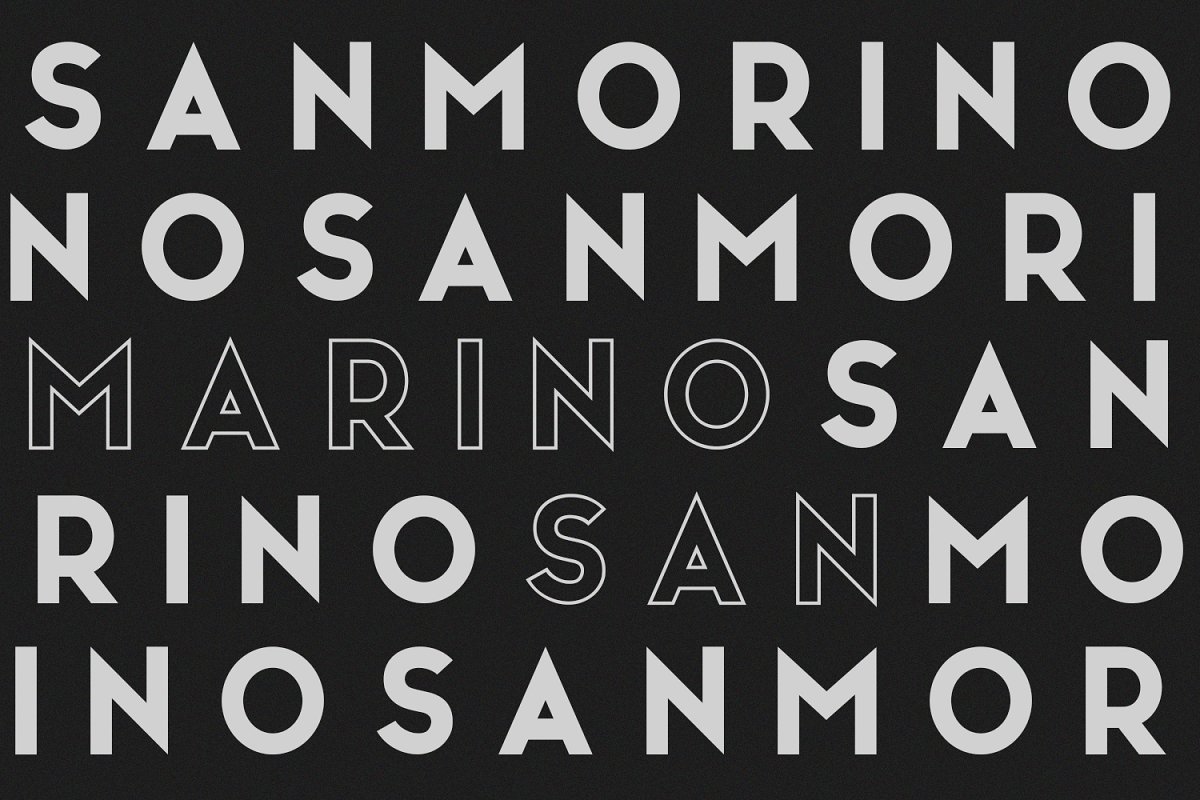 Example font San Marino #6
